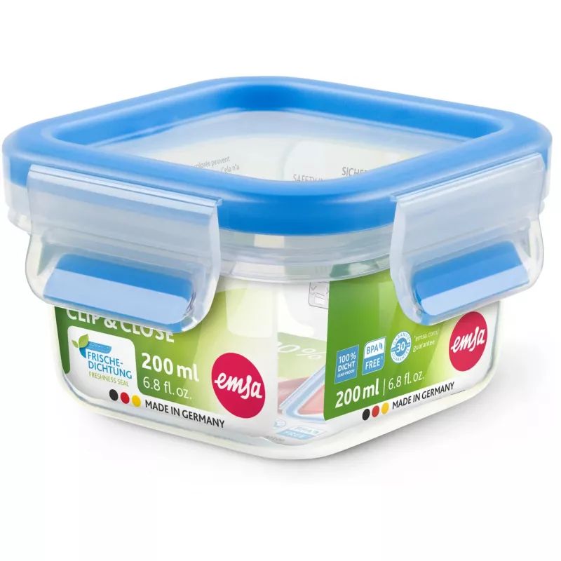 EMSA 508535 Caixa quadrada para armazenamento de alimentos 0,2 L transparente 1 unid.