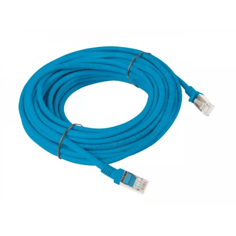 Patchcord Lanberg UTP Cat.5e 10 m azul PCU5-10CC-1000-B
