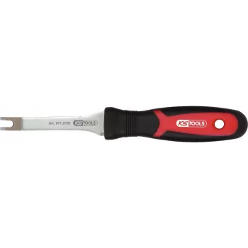 Pé de cabra (extrator de clipes) KS Tools 911.8191 forma em U 230 mm angular estreito