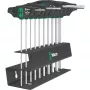 Conjunto de chaves de fendas Wera 454/10 HF Imperial 2 – conjunto de chaves de precisão de 10 peças, polegadas