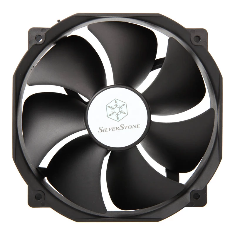 Ventoinha SILVERSTONE 140 mm SST-FHP141 v2.0 — ventoinha de caixa/dissipador PWM 140 mm, preta