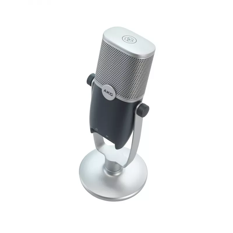 AKG Ara - microfone condensador USB profissional, azul-prateado