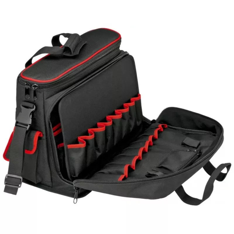Mala de armazenamento de ferramentas Knipex 00 21 10 LE preta, vermelha poliéster