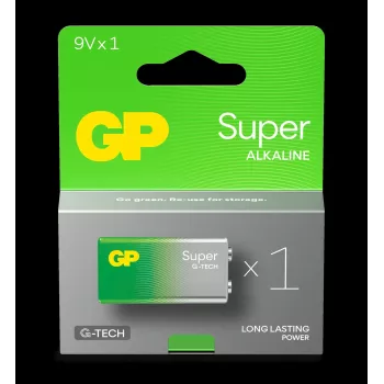 PILHA ALCALINA 6LR61 9V GP SUPER 1 UNID.