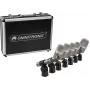 Conjunto de microfones para bateria Omnitronic MIC 77-7LMH MK2 — kit de 7 peças para microfonação múltipla de bateria