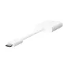 Belkin F7U081BTWH RockStar adaptador de áudio e carregamento USB-C, branco