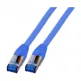 Cabo de patch RJ45 EFB-Elektronik Cat.6A S/FTP TPECat.7 ao metro superflex azul 0,5m fabricante: EFB Elektronik (K5525FBL.0,5)
