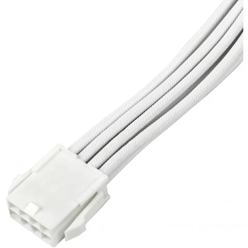 Cabo de extensão de alimentação SILVERSTONE PCIe 8‑pin SST-PP07E-PCI8W-V2 30 cm branco