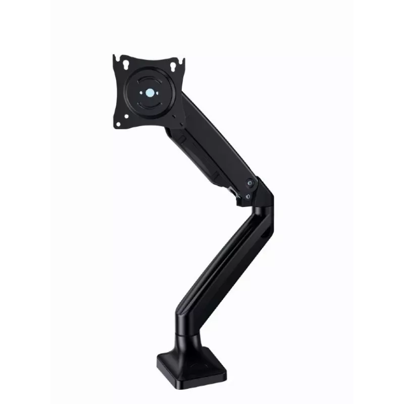 Suporte para monitor GEMBIRD MA-DA1-03 para ecrãs de 17–35 polegadas, 10 kg, VESA 75x75–100x100, fixação por grampo/passagem na secretária, preto