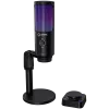 LORGAR SMP40, microfone RGB com botão de silenciamento externo e suporte metálico, preto