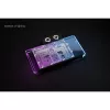 Refrigerador de água para placa gráfica Alphacool Core RX 9070 XT Hellhound+ Transparent Chrome com backplate