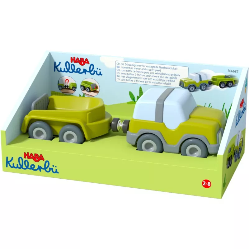 Kullerbü - Veículo todo-o-terreno com atrelado, veículo de brincar antracite/branco
