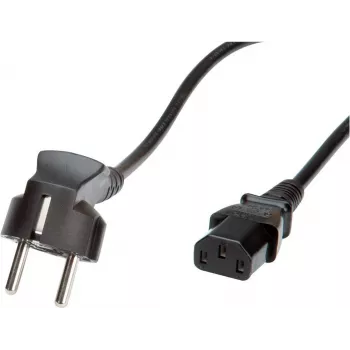 ROLINE Cabo de alimentação, conector fêmea IEC reto, preto 1,8m (19.08.1018)