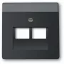 BUSCH JAEGER 1710-0-3911 - preto - convencional - qualquer marca - 63 mm - 63 mm - 1 unid.