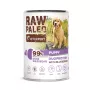 Comida húmida para cães VETEXPERT RAW PALEO Duoprotein pato e javali Puppy 400 g, sem glúten e sem soja, 78 % de humidade