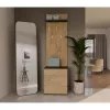 Cabide Top e Shop DUO WIESZAK ANT/ART antracite e carvalho, aglomerado, 5 ganchos
