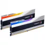 DIMM 64 GB DDR5-6000 (2x 32 GB) Dual-Kit, memória prateada, F5-6000J3238G32GX2-TZ5RS, Trident Z5 RGB, INTEL XMP