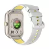 Smartwatch Colmi P86 dourado com Bluetooth e medidor de frequência cardíaca