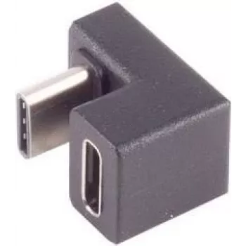 Adaptador USB-C ShiverPeaks 13-40006, ficha USB 3.1 em ângulo de 180°