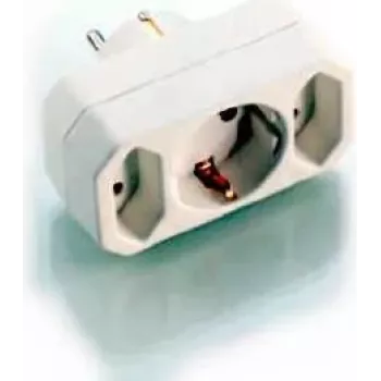 Distribuidor de energia e+p EA 9 3 tomadas branco