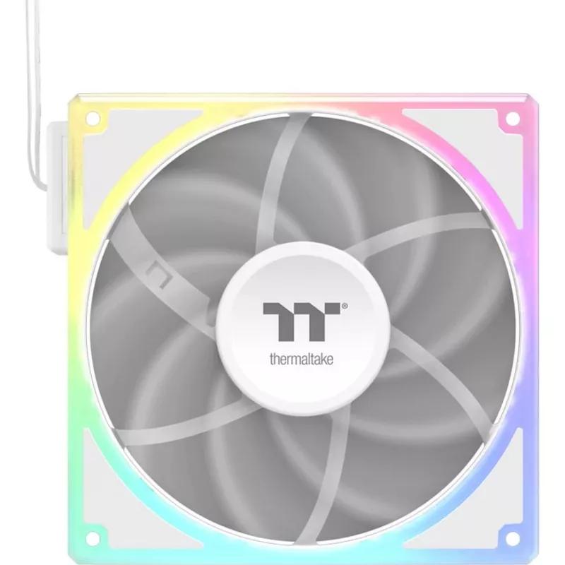 Pack de ventoinhas THERMALTAKE TOUGHFAN EX 140 ARGB Sync White — 140 mm, pack de 3