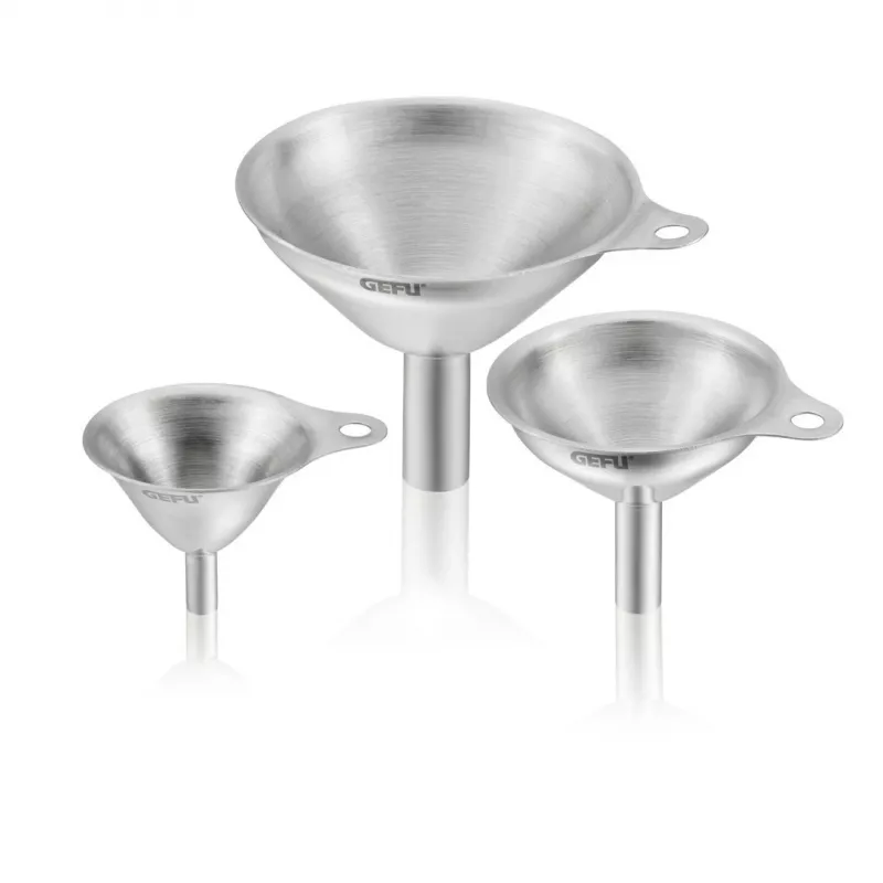 Conjunto de funis GEFU VERSARE G-15511 aço inoxidável, apto para máquina de lavar louça