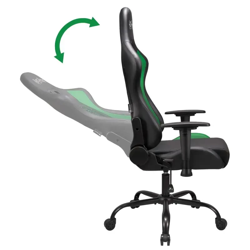 Cadeira de escritório Subsonic SA5609-H2 assento acolchoado encosto acolchoado preto vermelho