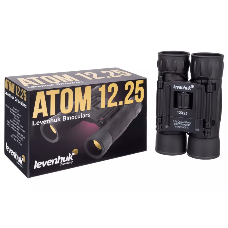 Binóculos Levenhuk Atom 12x25 Roof preto