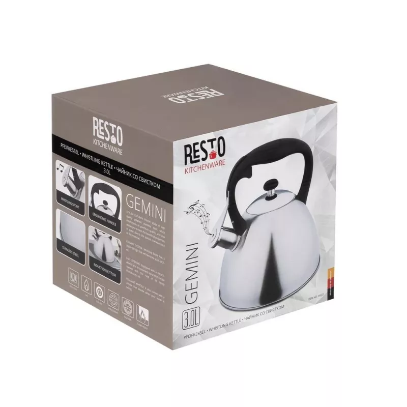 Resto Kitchenware 90601 chaleira, 3 l, aço inoxidável