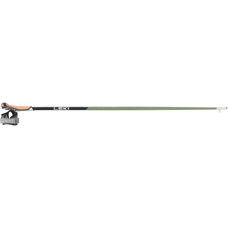 Bastão de trekking LEKI Flash Carbon unissexo, comprimento fixo