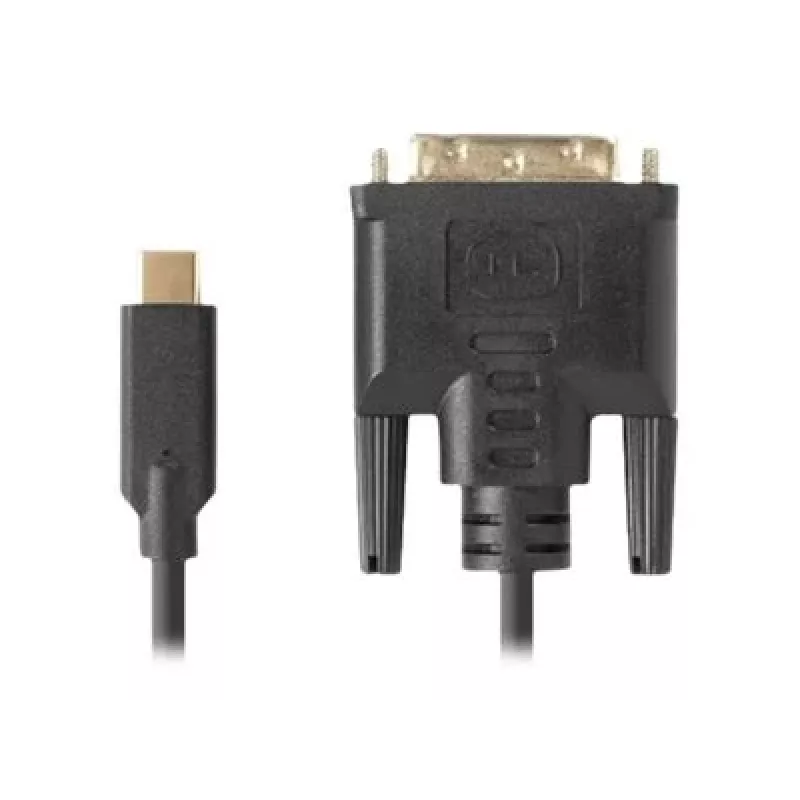 Adaptador de cabo de vídeo LANBERG CA-CMDV-10CU-0030-BK, USB Type-C para DVI-D, 3 m, preto