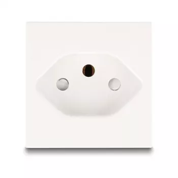 Tomada com terra DELOCK Easy 45 T13 Suíça 45×45 mm, 250 V / 10 A, branco