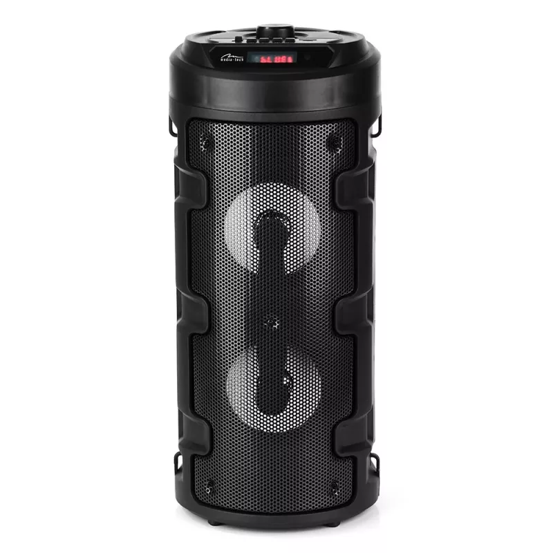 Media-tech Partybox Keg Bt - Altifalante Bluetooth estéreo compacto com rádio FM, leitor MP3 MT3165