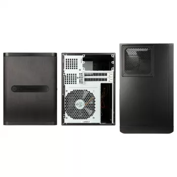 Caixa de computador Silverstone SST-DS380B Mini-ITX preto