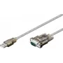Conversor USB série RS232 Wentronic Goobay, 1,5 m - ficha USB 2.0 (tipo A) > ficha D-SUB/RS-232 (9 pinos) (68875)