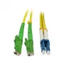 Cabo de rede de fibra ótica 2 fibras 1,5 m LSH(E2000APC)-LC - 9/125um - OS2 - G657A2 - AD=3mm - Synergy 21 -