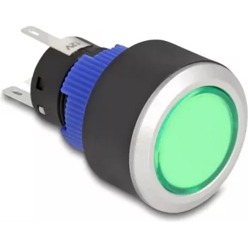 Botão de pressão DELOCK 22048 22 mm, montagem em painel, 5 ligações de solda
