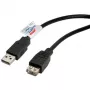 Cabo USB 2.0 ROLINE, Type-A-A, macho/fêmea 0,8 m (11.02.8947)