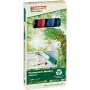 Marcador permanente Edding EcoLine 21 preto azul verde vermelho 4 unid.