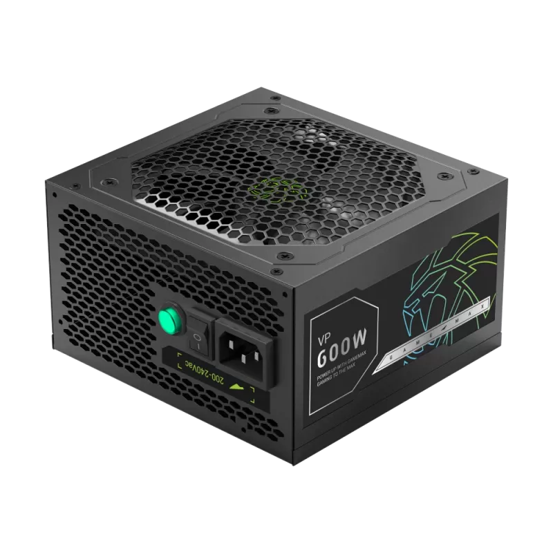 Fonte de alimentação Gamemax, 80 PLUS, Standard | VP 600S | 600 W