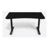 Secretária gaming Arozzi Arena Medium ARENA-MEDIUM-PBK, 140 x 75,5 cm, tapete de microfibra em toda a superfície, Pure Black
