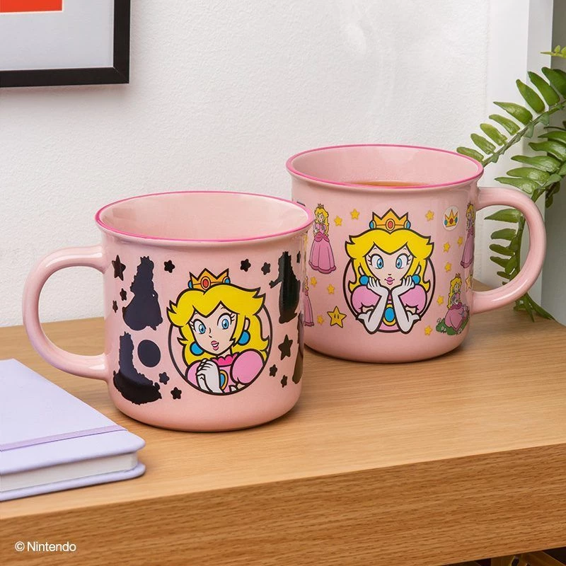 Paladone Super Mario Princess Peach caneca termossensível