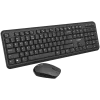 Conjunto de teclado e rato sem fios CANYON CNS-HSETW02-UK/US preto Velvet — conjunto combinado sem fios compacto com recetor USB