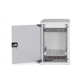 Rack de montagem na parede Digitus DN-49102-SET 9U 315 x 300 mm cinzento