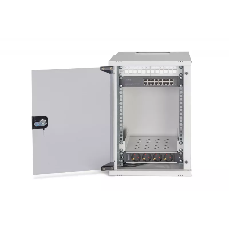 Rack de montagem na parede Digitus DN-49102-SET 9U 315 x 300 mm cinzento