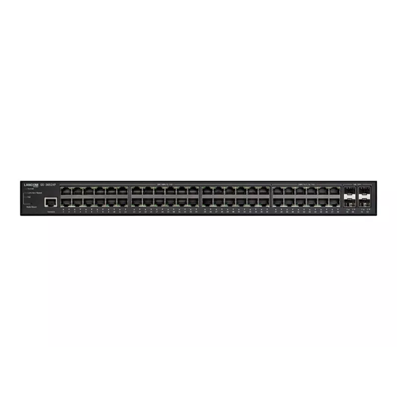 LANCOM GS-3652XP gerido L3 2.5G Ethernet (100/1000/2500) Power over Ethernet (PoE) 1U preto
