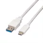 VALUE - cabo USB - USB 3.0 (M) para USB Type-C (M) - 5 V - 900 mA - 50 cm - branco (11.99.9010)