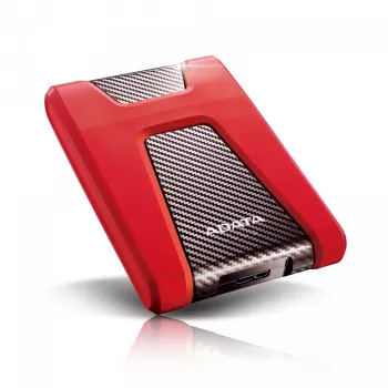 Disco externo ADATA DashDrive Durable HD650 1 TB 2,5 polegadas USB 3.2 Gen 1 (3.1 Gen 1) vermelho