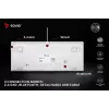 Teclado mecânico sem fios SAVIO PHENIX WHITE, Gateron Red Pro, ABS
