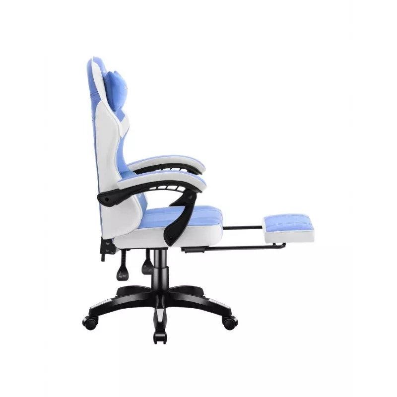 Cadeira gaming huzaro Force 3.7 azul — design ergonómico, altura ajustável